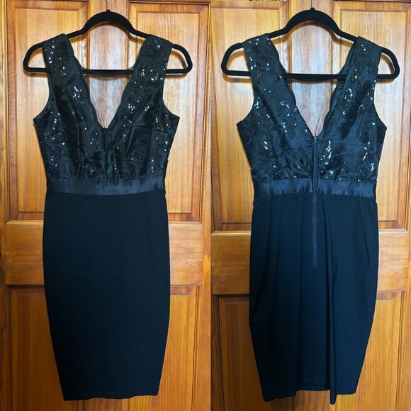 Modcloth Center Stage Courageous Sequin Dress (Goddiva London) - S - Picture 2 of 5